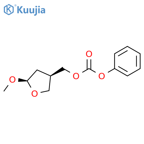 Carbonic acid, phenyl (tetrahydro-5-methoxy-3-furanyl)methyl ester, cis- (9CI) structure