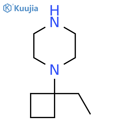 1-(1-Ethylcyclobutyl)piperazine structure