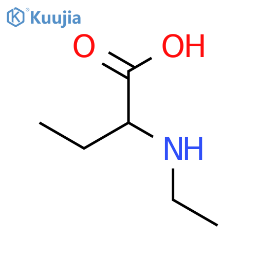 Butanoic acid, 2-(ethylamino)-, (±)- structure