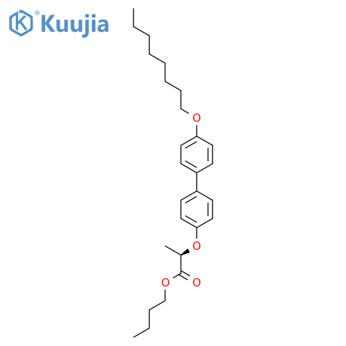Propanoic acid, 2-[[4'-(octyloxy)[1,1'-biphenyl]-4-yl]oxy]-, butyl ester, (R)- structure