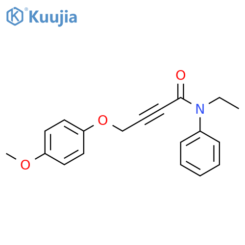 2-Butynamide, N-ethyl-4-(4-methoxyphenoxy)-N-phenyl- structure