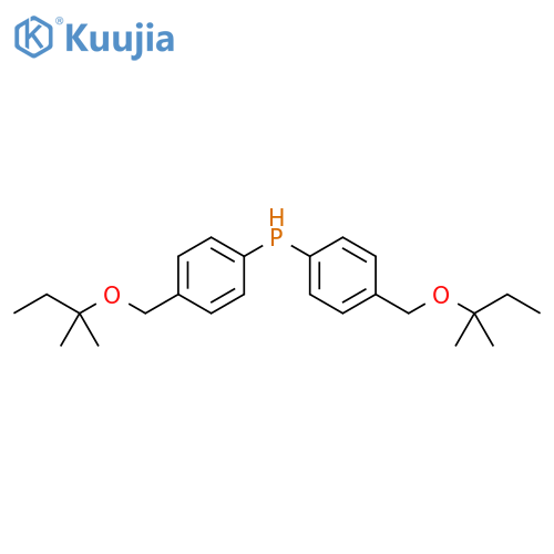 Phosphine, bis[4-[(1,1-dimethylpropoxy)methyl]phenyl]- structure