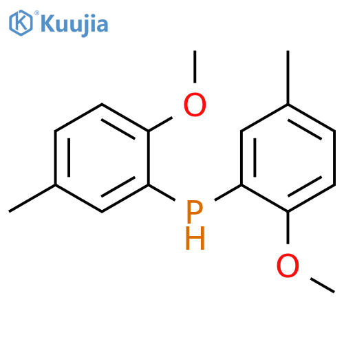 Phosphine, bis(2-methoxy-5-methylphenyl)- structure