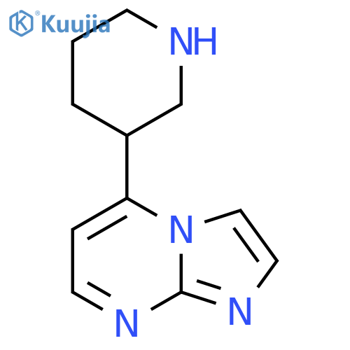 3-{imidazo1,2-apyrimidin-5-yl}piperidine structure