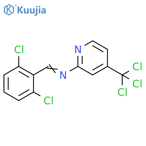 2-Pyridinamine, N-[(2,6-dichlorophenyl)methylene]-4-(trichloromethyl)- structure