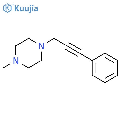 Piperazine, 1-methyl-4-(3-phenyl-2-propynyl)- structure