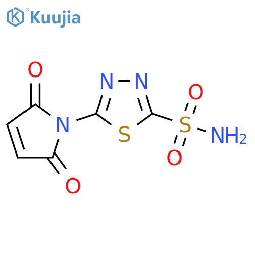 1,3,4-Thiadiazole-2-sulfonamide,5-(2,5-dihydro-2,5-dioxo-1H-pyrrol-1-yl)- structure