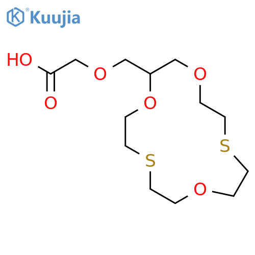 Acetic acid, (1,4,10-trioxa-7,13-dithiacyclopentadec-2-ylmethoxy)- structure
