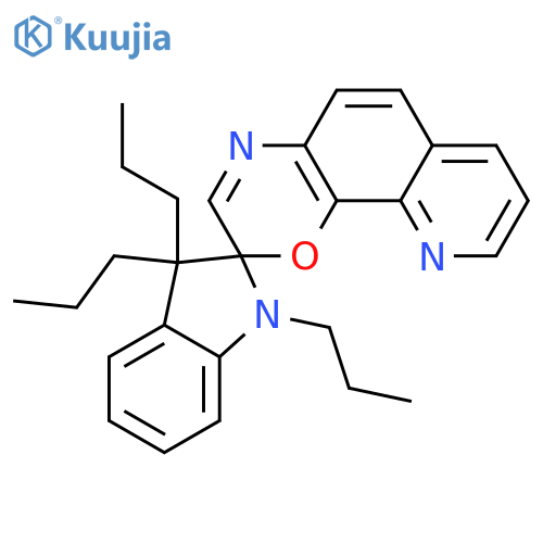 Spiro[2H-indole-2,2'-[2H]pyrido[3,2-h][1,4]benzoxazine],1,3-dihydro-1,3,3-tripropyl- structure