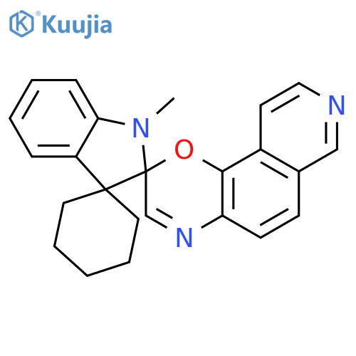 DISPIRO[CYCLOHEXANE-1,3'-[3H]INDOLE-2'(1'H),2''-[2H]PYRIDO[3,4-H][1,4]BENZOXAZINE], 1'-METHYL- structure