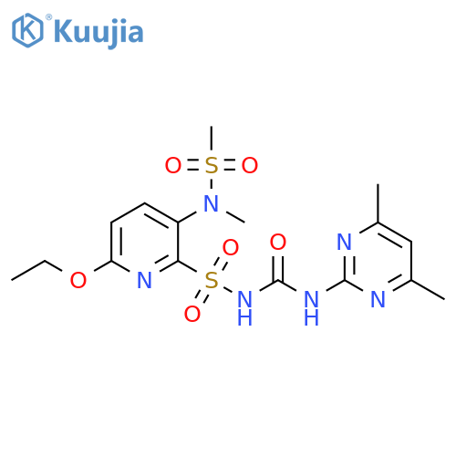 2-Pyridinesulfonamide,N-[[(4,6-dimethyl-2-pyrimidinyl)amino]carbonyl]-6-ethoxy-3-[methyl(methylsulfonyl)amino]- structure