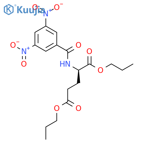 D-Glutamic acid, N-(3,5-dinitrobenzoyl)-, dipropyl ester structure