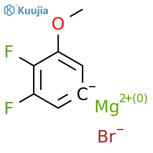 3,4-Difluoro-5-methoxyphenylmagnesium bromide, 0.5M in 2-MeTHF structure