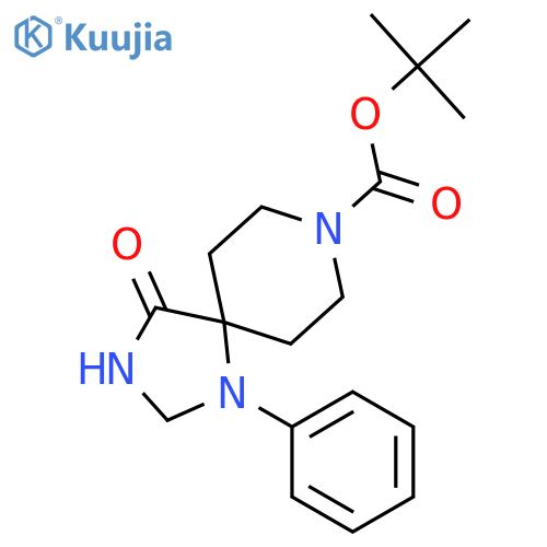 1,3,8-Triazaspiro[4.5]decane-8-carboxylic acid, 4-oxo-1-phenyl-,1,1-dimethylethyl ester structure