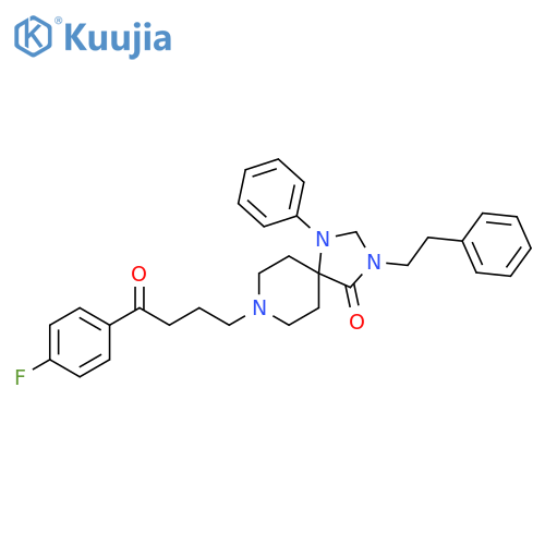 1,3,8-Triazaspiro[4.5]decan-4-one,8-[4-(4-fluorophenyl)-4-oxobutyl]-1-phenyl-3-(2-phenylethyl)- structure