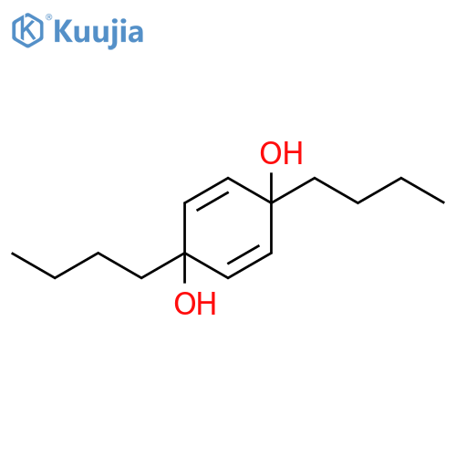 2,5-Cyclohexadiene-1,4-diol, 1,4-dibutyl- structure