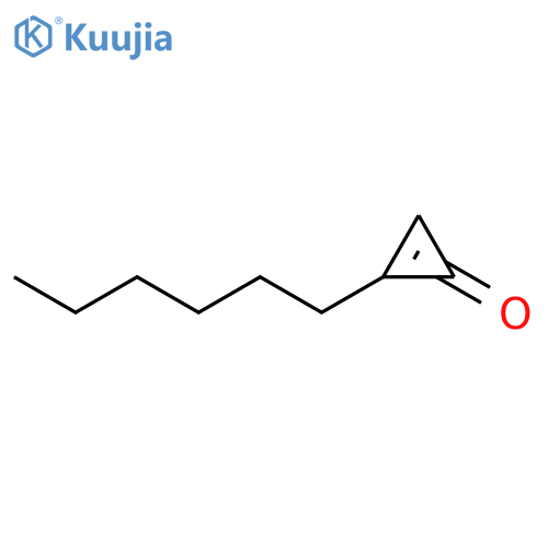 2-Cyclopropen-1-one, 2-hexyl- structure