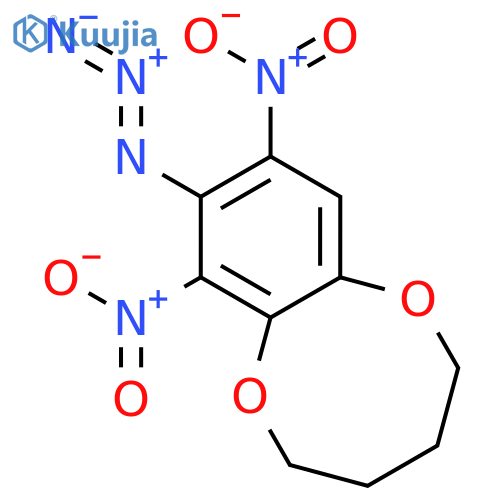 1,6-Benzodioxocin, 8-azido-2,3,4,5-tetrahydro-7,9-dinitro- structure