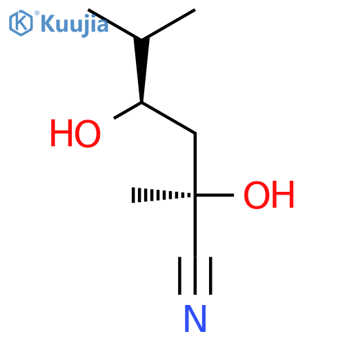 Hexanenitrile, 2,4-dihydroxy-2,5-dimethyl-, (R*,R*)- structure