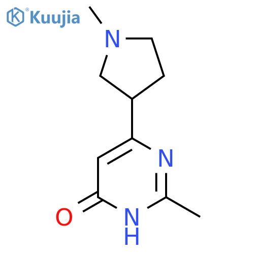 4(3H)-Pyrimidinone, 2-methyl-6-(1-methyl-3-pyrrolidinyl)- structure