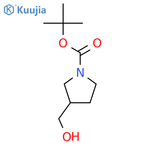 tert-butyl (3R)-3-(hydroxymethyl)pyrrolidine-1-carboxylate structure