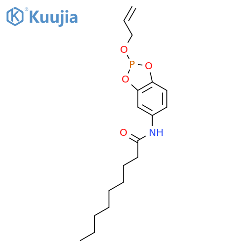 Nonanamide, N-[2-(2-propenyloxy)-1,3,2-benzodioxaphosphol-5-yl]- structure