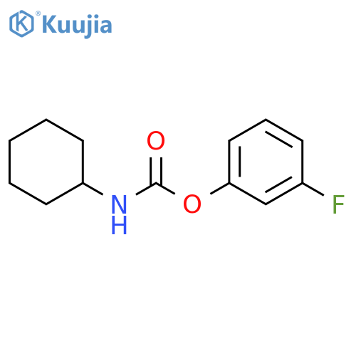 Carbamic acid, cyclohexyl-, 3-fluorophenyl ester structure