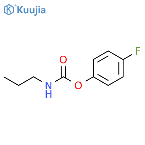 Carbamic acid, propyl-, 4-fluorophenyl ester structure