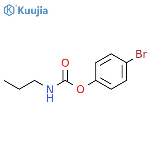 Carbamic acid, propyl-, 4-bromophenyl ester structure
