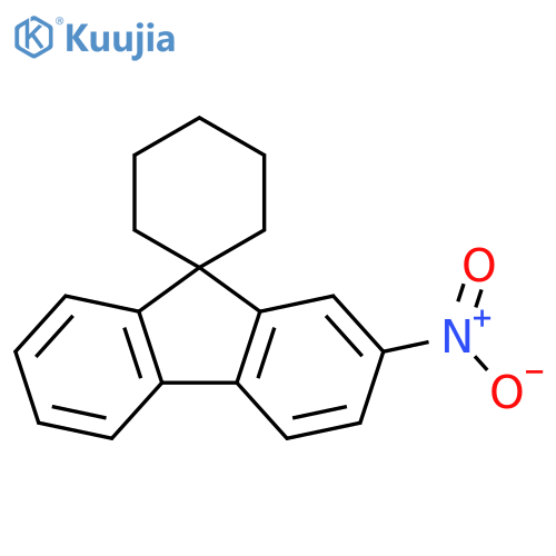 Spiro[cyclohexane-1,9'-[9H]fluorene], 2'-nitro- structure