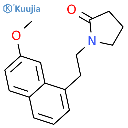1-[2-(7-methoxynaphthalen-1-yl)ethyl]pyrrolidin-2-one structure