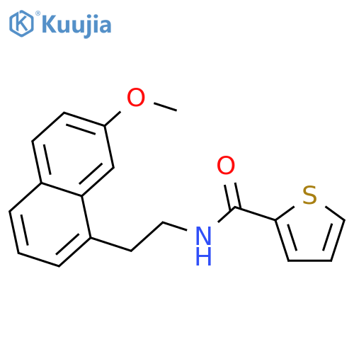2-Thiophenecarboxamide,N-[2-(7-methoxy-1-naphthalenyl)ethyl]- structure