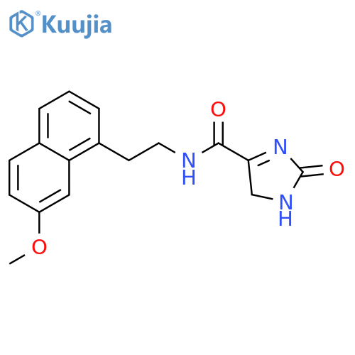 1H-Imidazole-4-carboxamide,2,5-dihydro-N-[2-(7-methoxy-1-naphthalenyl)ethyl]-2-oxo- structure