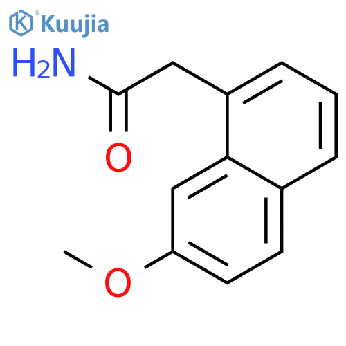 7-Methoxy-1-naphthaleneacetamide structure