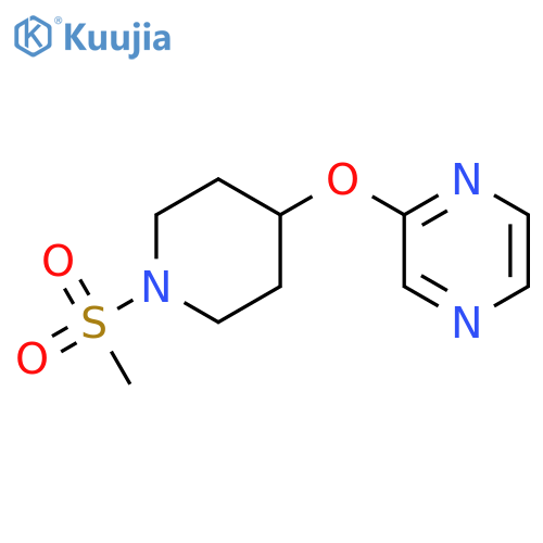 2-[(1-methanesulfonylpiperidin-4-yl)oxy]pyrazine structure