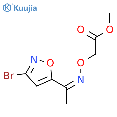 Acetic acid, [[[1-(3-bromo-5-isoxazolyl)ethylidene]amino]oxy]-, methyl ester, (Z)- (9CI) structure