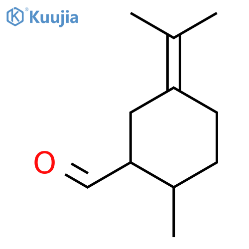 2-Methyl-5-(propan-2-ylidene)cyclohexane-1-carbaldehyde structure