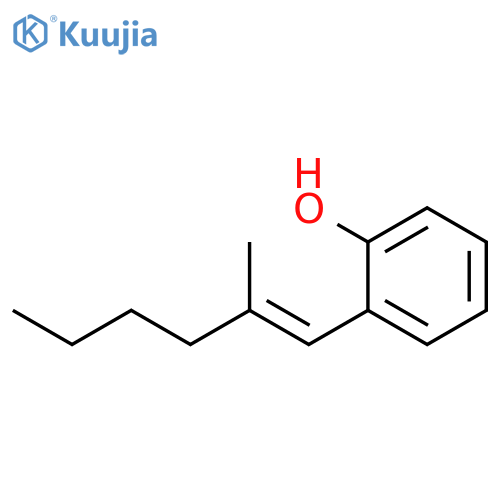 Phenol, 2-[(1E)-2-methyl-1-hexen-1-yl]- structure