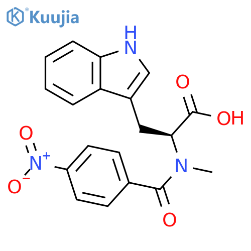L-Tryptophan, N-methyl-N-(4-nitrobenzoyl)- structure