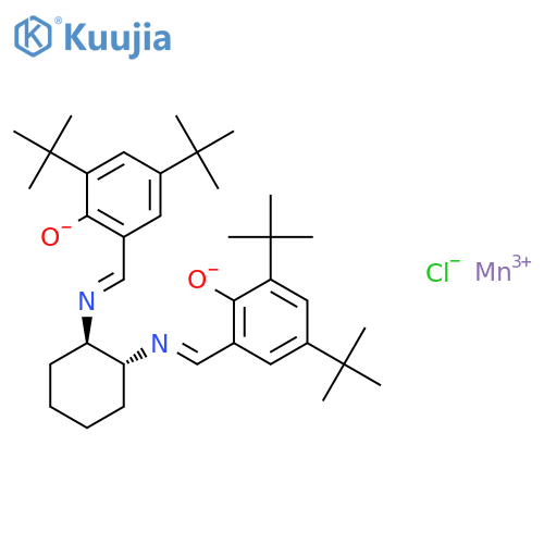 (R,R)-N,N'-Bis(3,5-di-tert-butylsalicylidene)-1,2-cyclohexanediaminemanganese(III) Chloride structure