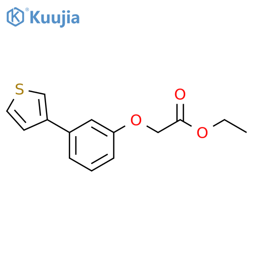 Acetic acid, [3-(3-thienyl)phenoxy]-, ethyl ester structure