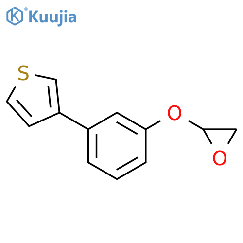 Thiophene, 3-[3-(oxiranyloxy)phenyl]- structure