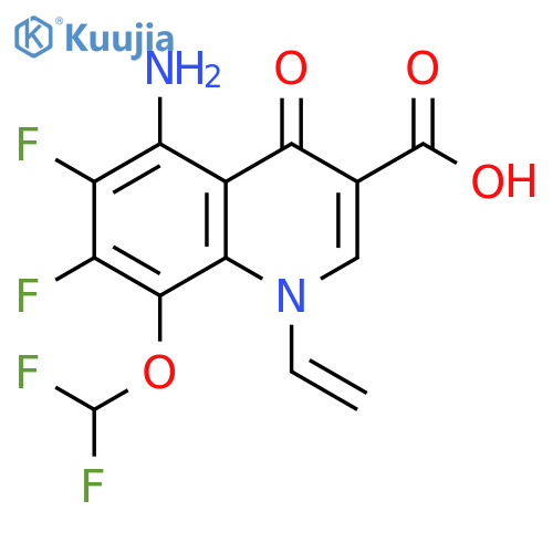 3-Quinolinecarboxylic acid,5-amino-8-(difluoromethoxy)-1-ethenyl-6,7-difluoro-1,4-dihydro-4-oxo- structure