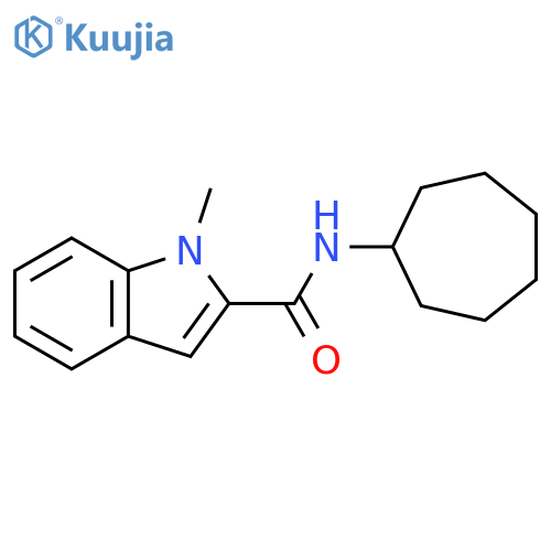 1H-Indole-2-carboxamide, N-cycloheptyl-1-methyl- structure
