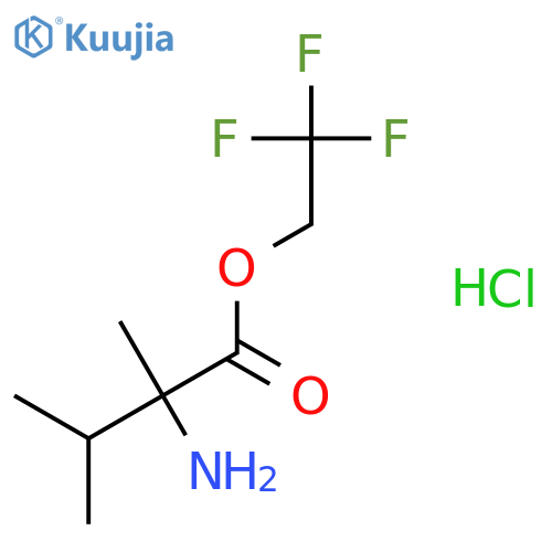 DL-Isovaline, 3-methyl-, 2,2,2-trifluoroethyl ester, hydrochloride structure