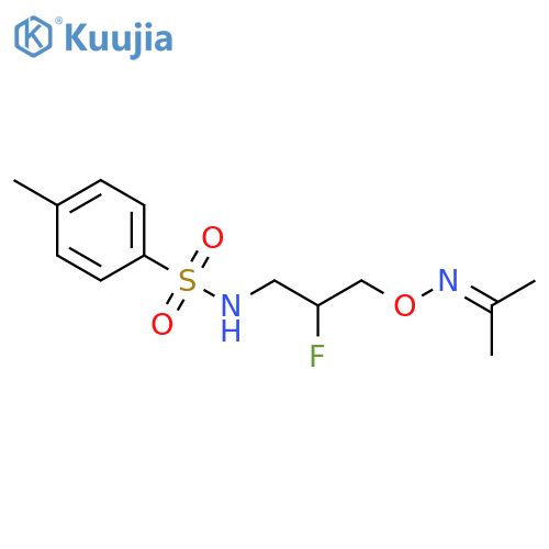 Benzenesulfonamide,N-[2-fluoro-3-[[(1-methylethylidene)amino]oxy]propyl]-4-methyl- structure