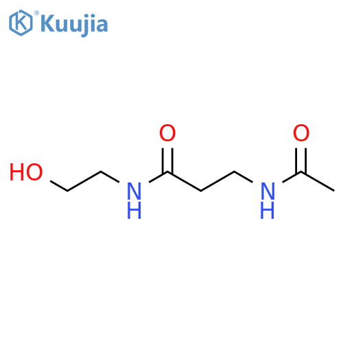 3-acetamido-N-(2-hydroxyethyl)propanamide structure