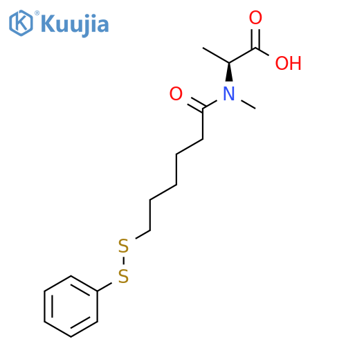 L-Alanine, N-methyl-N-[1-oxo-6-(phenyldithio)hexyl]- structure