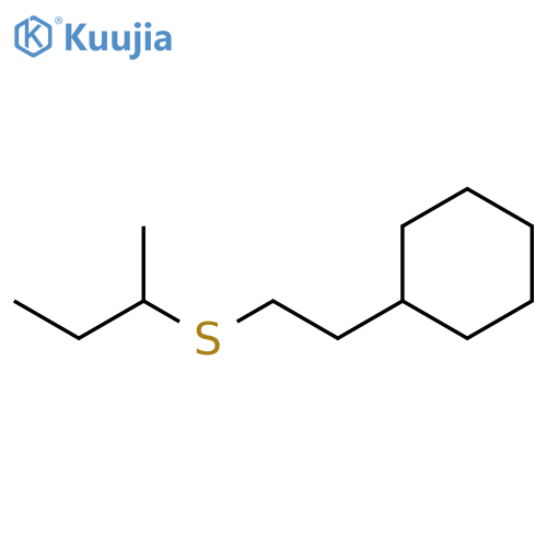 Cyclohexane, [2-[(1-methylpropyl)thio]ethyl]- structure