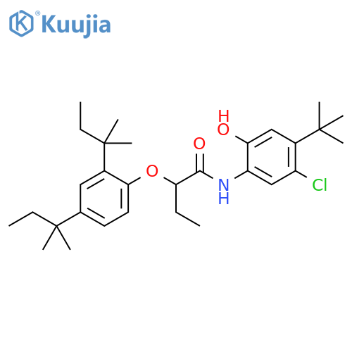 Butanamide,2-[2,4-bis(1,1-dimethylpropyl)phenoxy]-N-[5-chloro-4-(1,1-dimethylethyl)-2-hydroxyphenyl]- structure